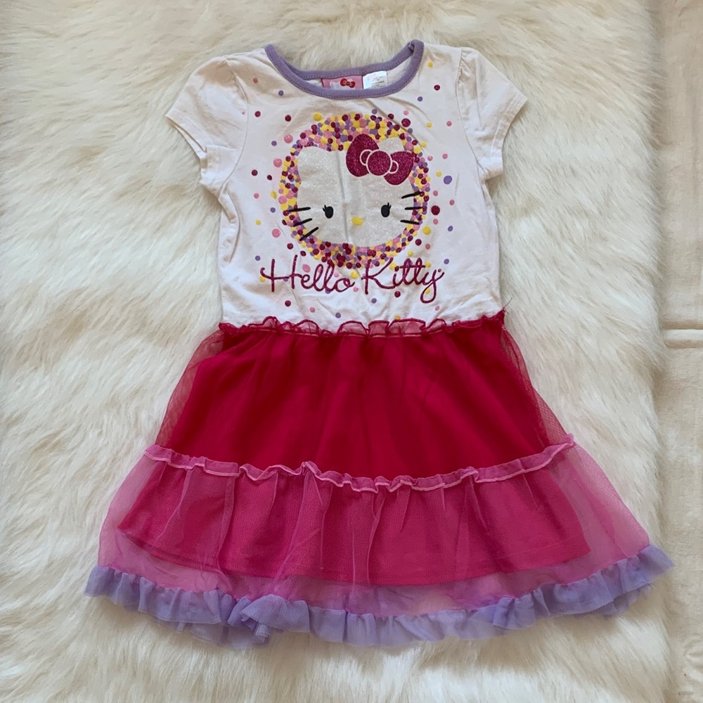 Sanrio Hello Kitty Dress with Pink and Purple Tulle
